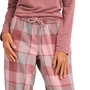 Prana Bridget Organic Cotton PJ Flannel Pants (pink/mauve)